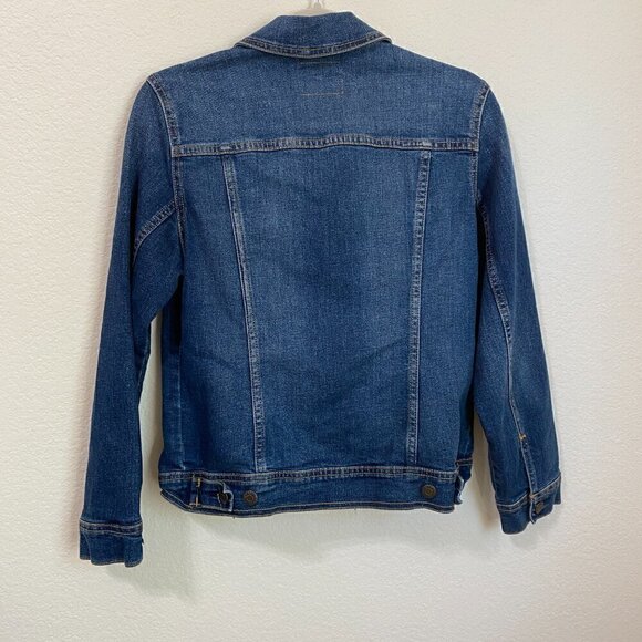 Old Navy Blue Boxy Denim Button Up Jean Jacket 714108-00 Womens size Med - Picture 6 of 6